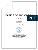 Basics of Sociology