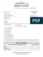 Format Biodata Taaruf