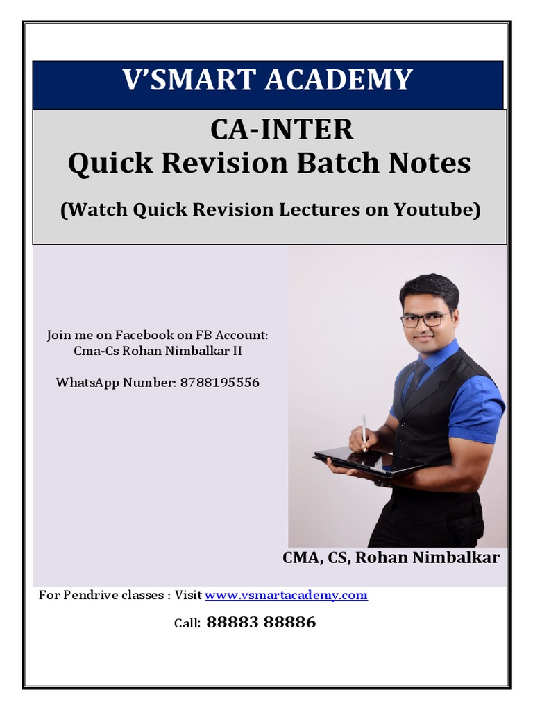 CA Inter Advanced Accounting Notes | PDF | Income Statement | Inventory