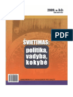 ŠVIETIMAS: POLITIKA, VADYBA, KOKYBĖ/EDUCATION POLICY, MANAGEMENT AND QUALITY, Vol. 1, No. 3, 2009