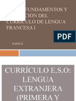 Currículo Francés Secundaria