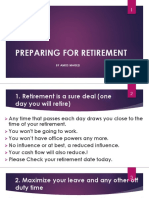 Preparing For Retirement