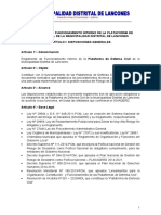 Modelo - Reglamento - Interno - Plataforma - Defensa - Civil Lancones - 24.01