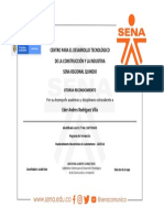 Reconocimiento SENA Centro Tecnológico Construcción