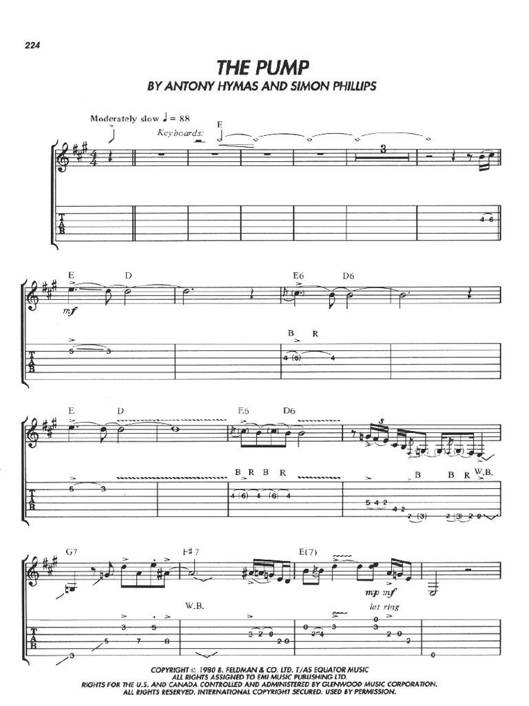 Jeff Beck The Pump 1 1 PDF