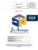 Manual Del SG-SST J& Anaya Constructores
