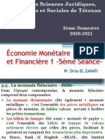 ZANATI Economie Monetaire Et Financiere S3 2020 2021 Seance N°5