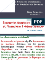 ZANATI Economie Monetaire Et Financiere S3 2020 2021 Seance N°6
