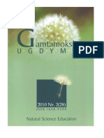 GAMTAMOKSLINIS UGDYMAS / NATURAL SCIENCE EDUCATION, Vol. 10, No. 3.