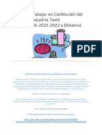 1 Forma de Trabajar en Confección Del Vestido e Industria Textil Primer Grado 2021-2022 A Distancia