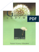 GAMTAMOKSLINIS UGDYMAS/NATURAL SCIENCE EDUCATION, Vol. 6, No. 2, 2009