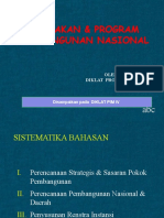 Kebijakan Dan Program Pembangunan Nasional 2009