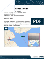 SM 02002 Suspicious Approach Gulf of Aden