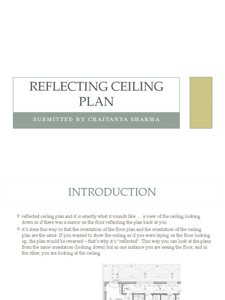 Reflecting Ceiling Plan | PDF