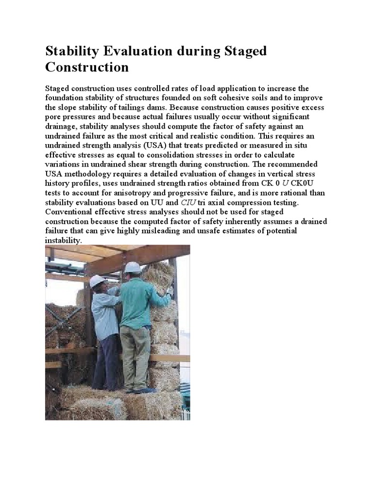 Geotechnical Stability in Construction | PDF | Science & Mathematics