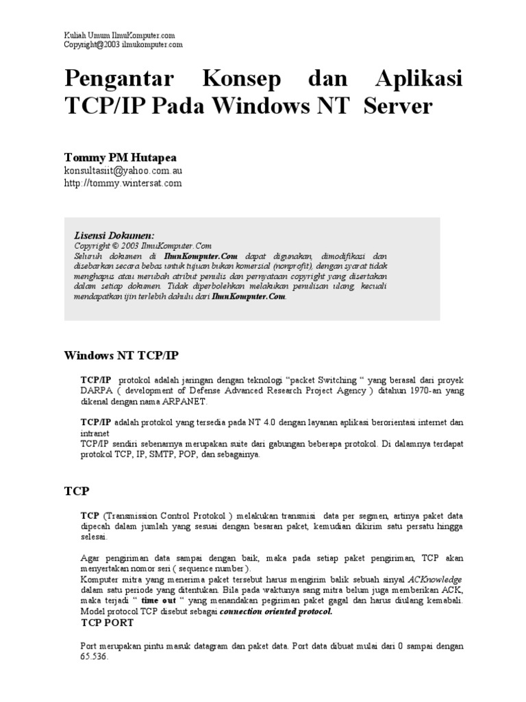 Pengantar TCP-IP | PDF