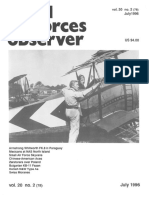 Small Forces Observer: Vol. 20 No. 2 July 1996