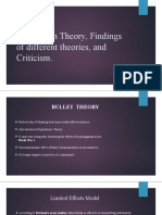 Cultivation Theory, Findings of Different Theories, and Criticism