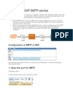 Configuring SAP SMTP Service
