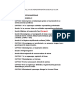 Estructura Del Título Iv de Las Personas Físicas de La Ley de Isr