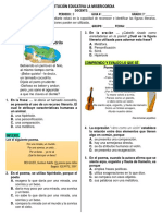 Exámen Español Figuras Literarias 3°