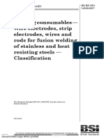 ISO 14343 Stainless Steel Welding Wire Specification
