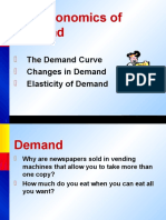 The Demand Curve Changes in Demand Elasticity of Demand