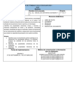 Plan de Trabajo Quimica Semana V 27 Sep Al 1 de Oct 2021