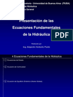 Curso Ecuaciones Fundamentales de La Hidráulica