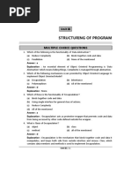 Structuring of Program: Unit III