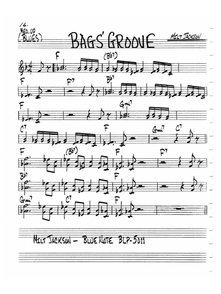 Bag's Groove PDF