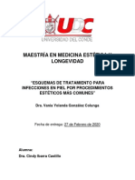 Esquemas de Tratamiento para Infecciones en Piel Por Procedimientos Estéticos Más Comunes