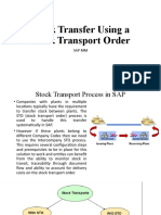 Stock Transfer Using A Stock Transport Order: Sap MM
