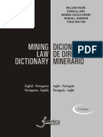 Mining Law Dictionary - Dicionario de Direito Minerario - Ebook