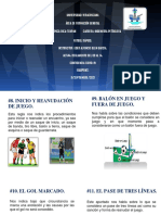 Reglamento de fútbol rápido UV con énfasis en reglas de juego