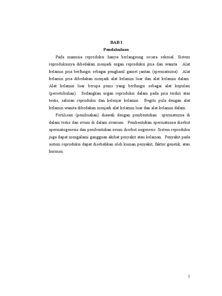 Makalah Reproduksi Wanita