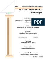 Clasificación de Sistemas de Unidades