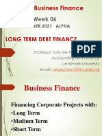 EDS511 Business Finance Long Term Debt