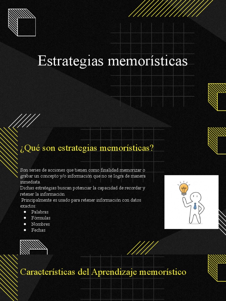 Estrategias para Aprendizaje Memorístico | PDF | Memoria | Aprendizaje
