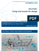 Sea Trials: Using Trial Results For Design