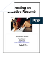 Creating an Effective Resume