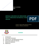 Tema V Vibraciones de Sistemas A Varios Grados de Libertad