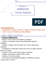 ENEE2304 Circuit Analysis: Welcome To