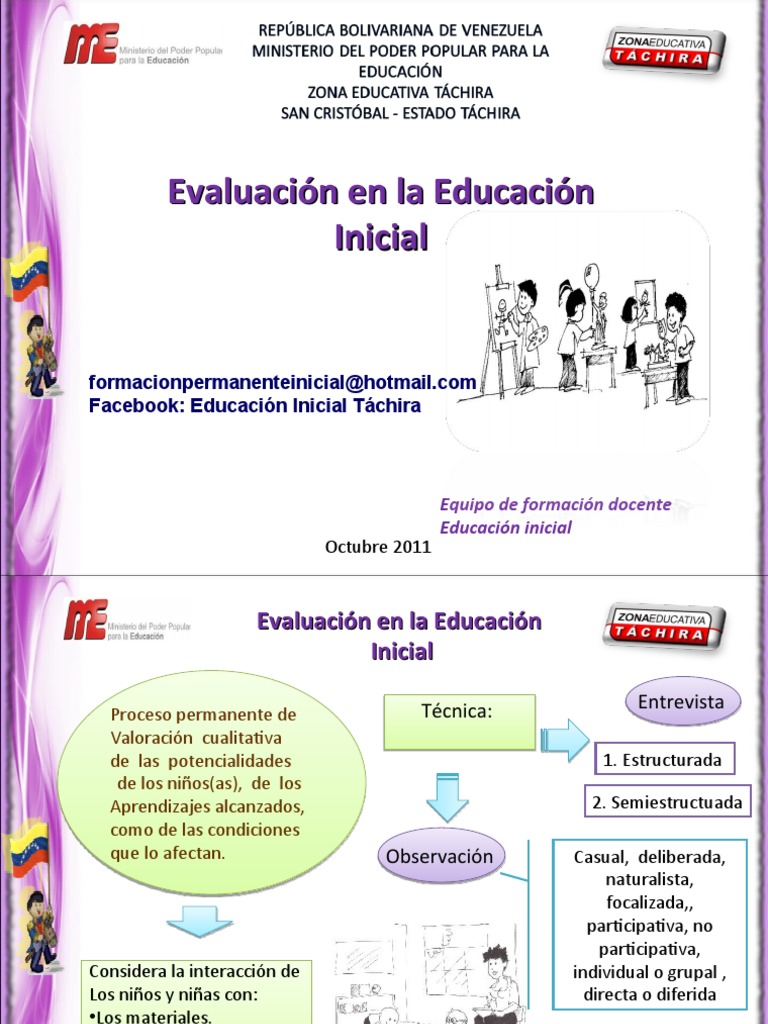 Evaluacion Ed Inicial 20111 | PDF | Educación de la primera infancia ...