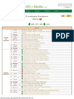 Calendário Litúrgico - Bolivia (2021)