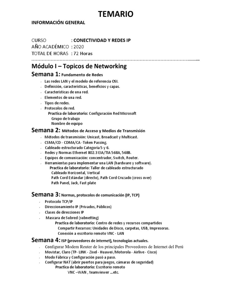 Redes Y Conectividad Pdf Punto De Acceso Inalámbrico Red De