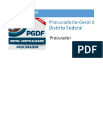 PGDF Edital Verticalizado Procurador