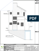 Projeto arquitetura fachada lateral esquerda casa unifamiliar