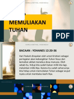 01 Hidup Memuliakan Tuhan