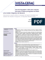 Instrumentos Avaliativos de Linguagem e Fala para Crianças